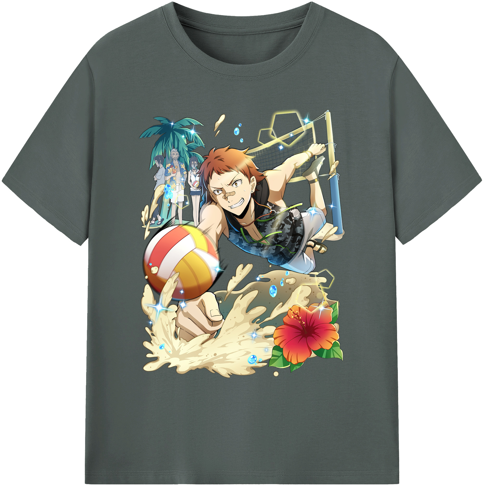 （画像用） 文豪ストレイドッグス Bungo Stray Dogs 綿100％ メンズ半袖Tシャツ｜肌触りやわらか＆通気性